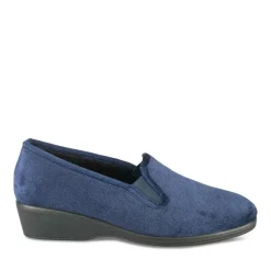 Chaussons MARINE Femme Motif Uni A Enfiler
