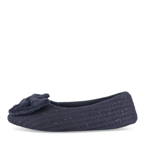 Chaussons MARINE Femme Motif Uni A Enfiler