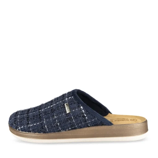 Chaussons MARINE Femme Motif Uni A Enfiler