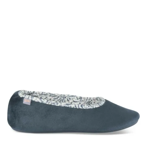 Chaussons MARINE Femme Motif Uni A Enfiler