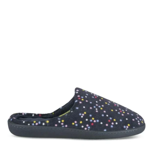 Chaussons MARINE Femme Motif A Pois A Enfiler