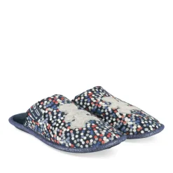 Chaussons MARINE Femme Motif A Pois A Enfiler