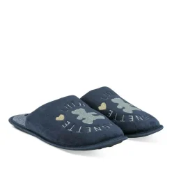 Chaussons MARINE Femme Motif Uni A Enfiler