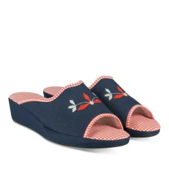 Chaussons MARINE Femme Motif Uni A Enfiler