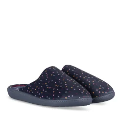 Chaussons MARINE Femme Motif A Pois A Enfiler