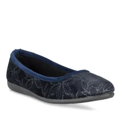 Chaussons MARINE Femme Motif Uni A Enfiler