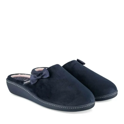 Chaussons MARINE Femme Motif Uni A Enfiler