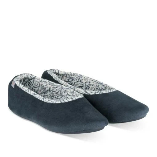 Chaussons MARINE Femme Motif Uni A Enfiler