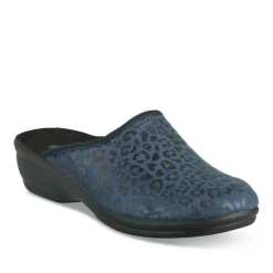 Chaussons MARINE Femme Motif Animal A Enfiler