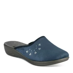 Chaussons MARINE Femme Motif Uni A Enfiler