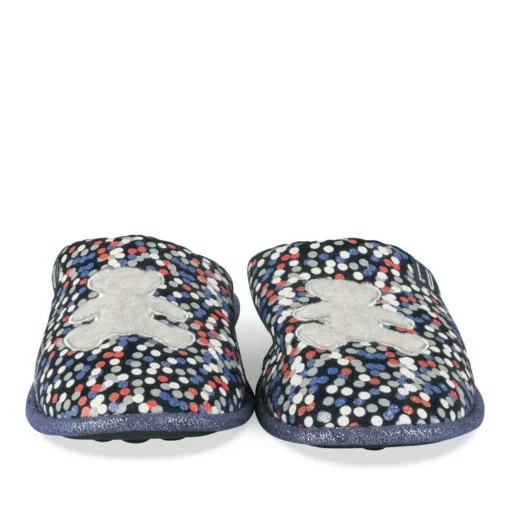 Chaussons MARINE Femme Motif A Pois A Enfiler