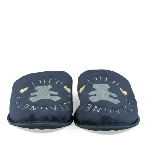 Chaussons MARINE Femme Motif Uni A Enfiler