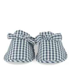 Chaussons MARINE Femme Motif Carreaux A Enfiler