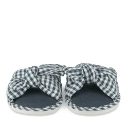 Chaussons MARINE Femme Motif Carreaux A Enfiler