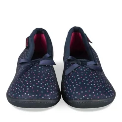 Chaussons MARINE Femme Motif A Pois A Enfiler