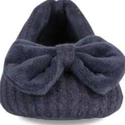 Chaussons MARINE Femme Motif Uni A Enfiler