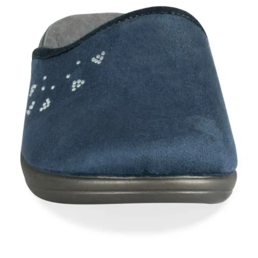 Chaussons MARINE Femme Motif Uni A Enfiler