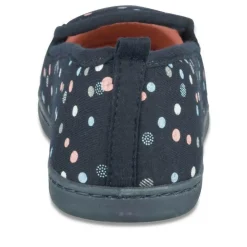 Chaussons MARINE Femme Motif A Pois A Enfiler