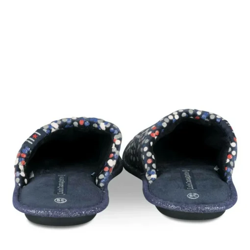 Chaussons MARINE Femme Motif A Pois A Enfiler