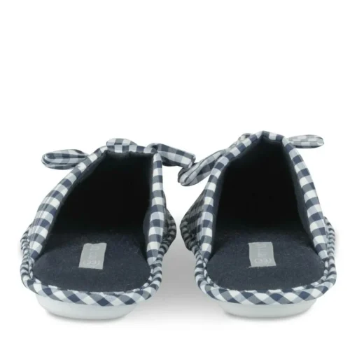 Chaussons MARINE Femme Motif Carreaux A Enfiler