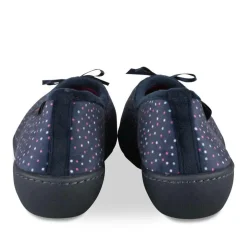 Chaussons MARINE Femme Motif A Pois A Enfiler