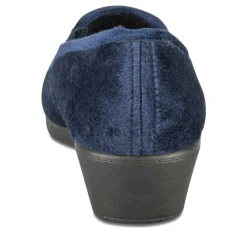 Chaussons MARINE Femme Motif Uni A Enfiler