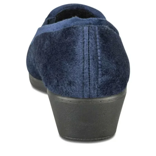 Chaussons MARINE Femme Motif Uni A Enfiler