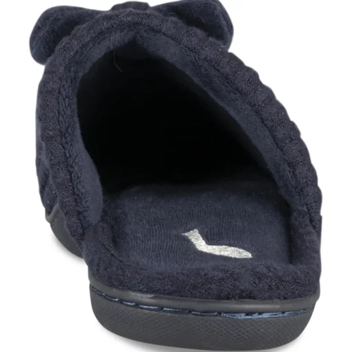 Chaussons MARINE Femme Motif Uni A Enfiler