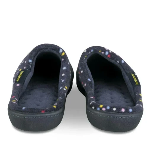 Chaussons MARINE Femme Motif A Pois A Enfiler