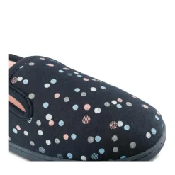 Chaussons MARINE Femme Motif A Pois A Enfiler