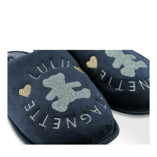 Chaussons MARINE Femme Motif Uni A Enfiler