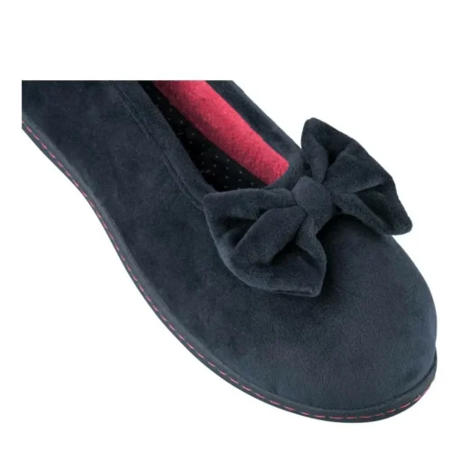 Chaussons MARINE Femme Motif Uni A Enfiler