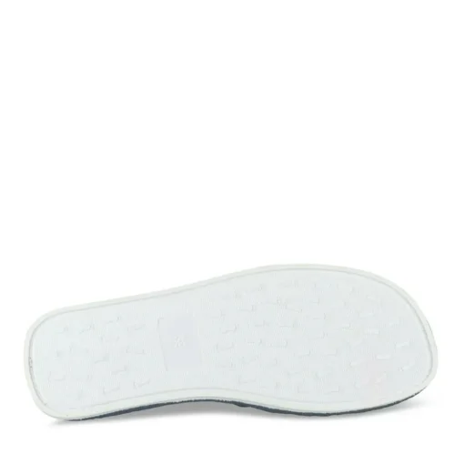 Chaussons MARINE Femme Motif Rayures A Enfiler