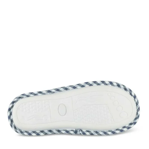 Chaussons MARINE Femme Motif Carreaux A Enfiler