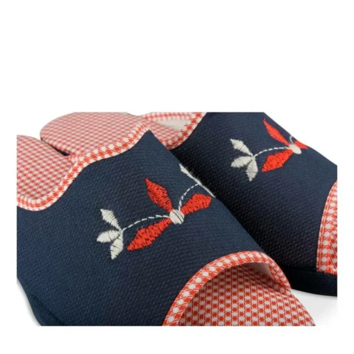 Chaussons MARINE Femme Motif Uni A Enfiler