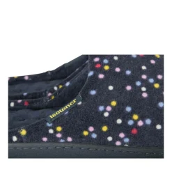 Chaussons MARINE Femme Motif A Pois A Enfiler