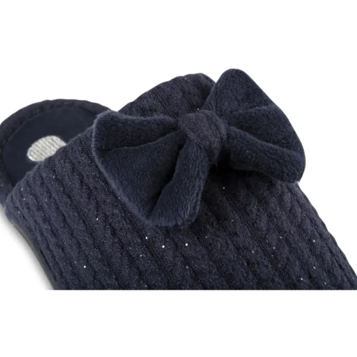 Chaussons MARINE Femme Motif Uni A Enfiler