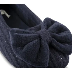Chaussons MARINE Femme Motif Uni A Enfiler