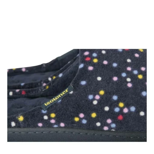 Chaussons MARINE Femme Motif A Pois A Enfiler
