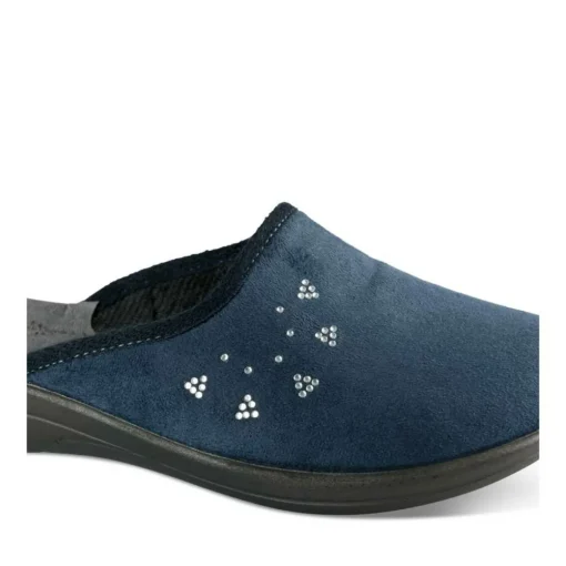 Chaussons MARINE Femme Motif Uni A Enfiler