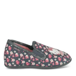 Chaussons MARINE Fille Motif Fleuri A Enfiler