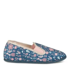 Chaussons MARINE Fille Motif Fleuri A Enfiler