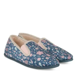 Chaussons MARINE Fille Motif Fleuri A Enfiler