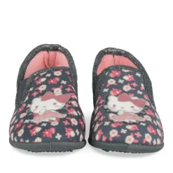 Chaussons MARINE Fille Motif Fleuri A Enfiler