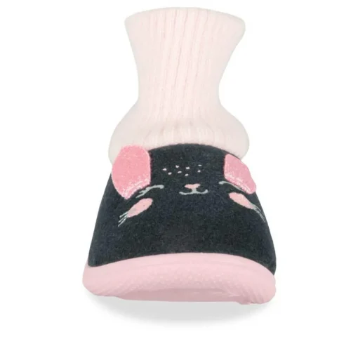 Chaussons MARINE Fille Motif Uni A Enfiler