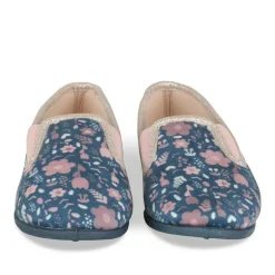Chaussons MARINE Fille Motif Fleuri A Enfiler