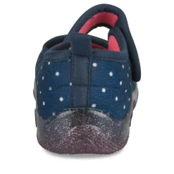 Chaussons MARINE Fille Motif A Pois Scratch