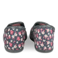 Chaussons MARINE Fille Motif Fleuri A Enfiler