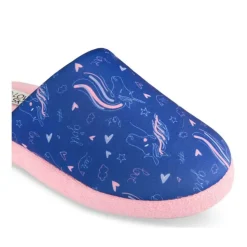 Chaussons MARINE Fille Motif Licorne A Enfiler