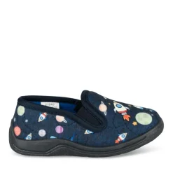 Chaussons MARINE Garçon Motif Uni A Enfiler
